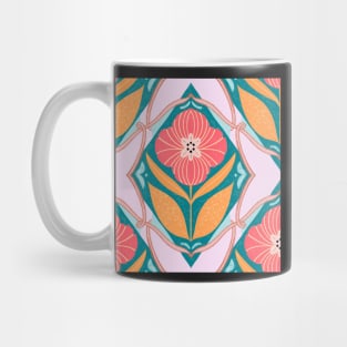 Vintage floral tile pattern Mug